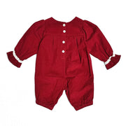 Embroidered Corduroy Baby Jumpsuit (Organic)