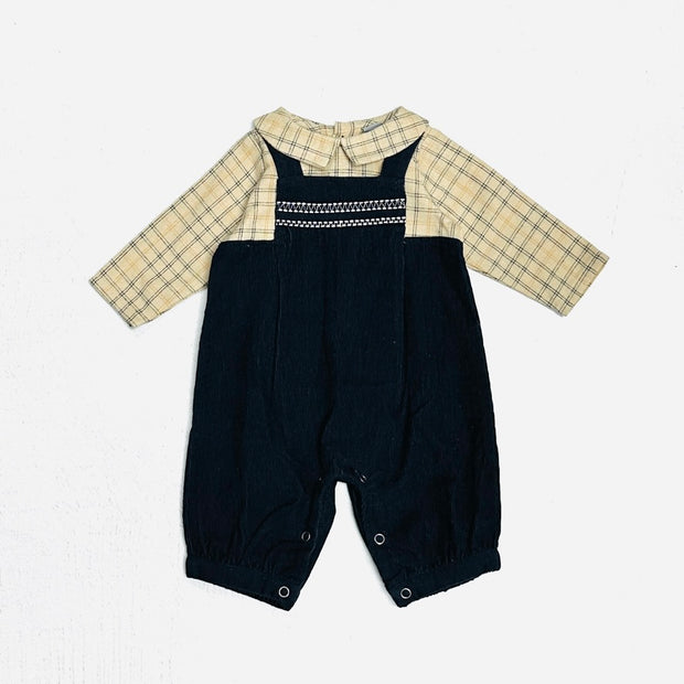 mbroidered Corduroy Baby Coverall Jumpsuit (Organic)
