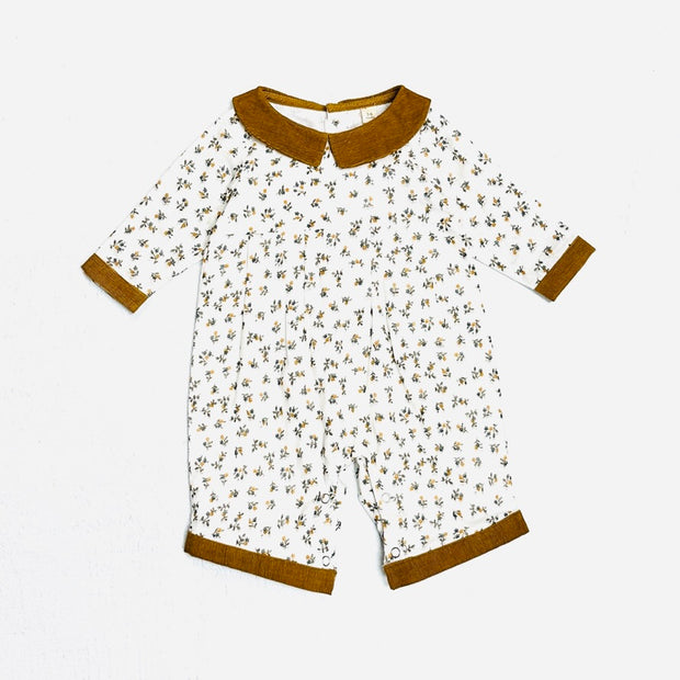 Floral Muslin Baby Jumpsuit (Organic)