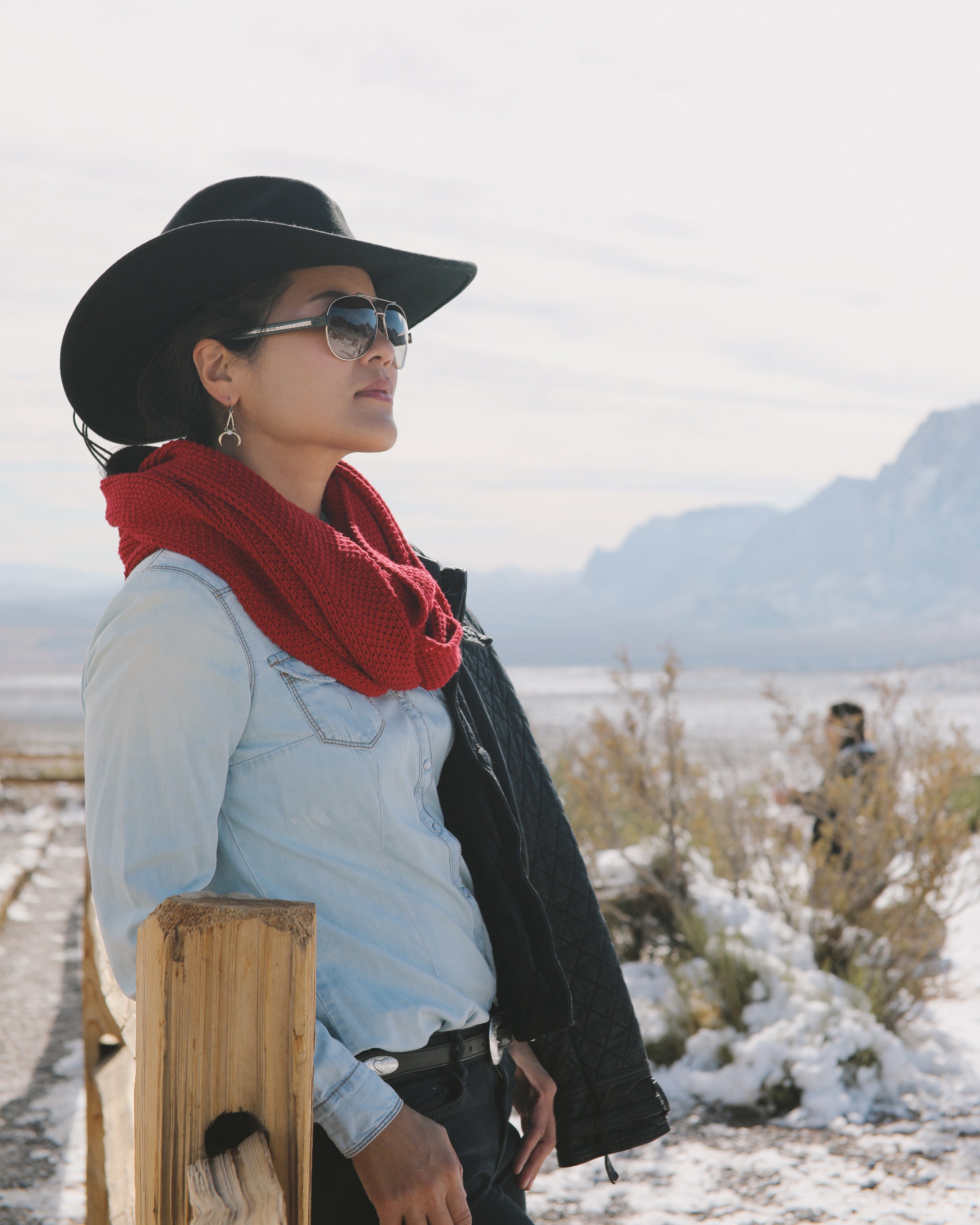 Organic Soft Knit Women's Cold Weather Infinity Scarf