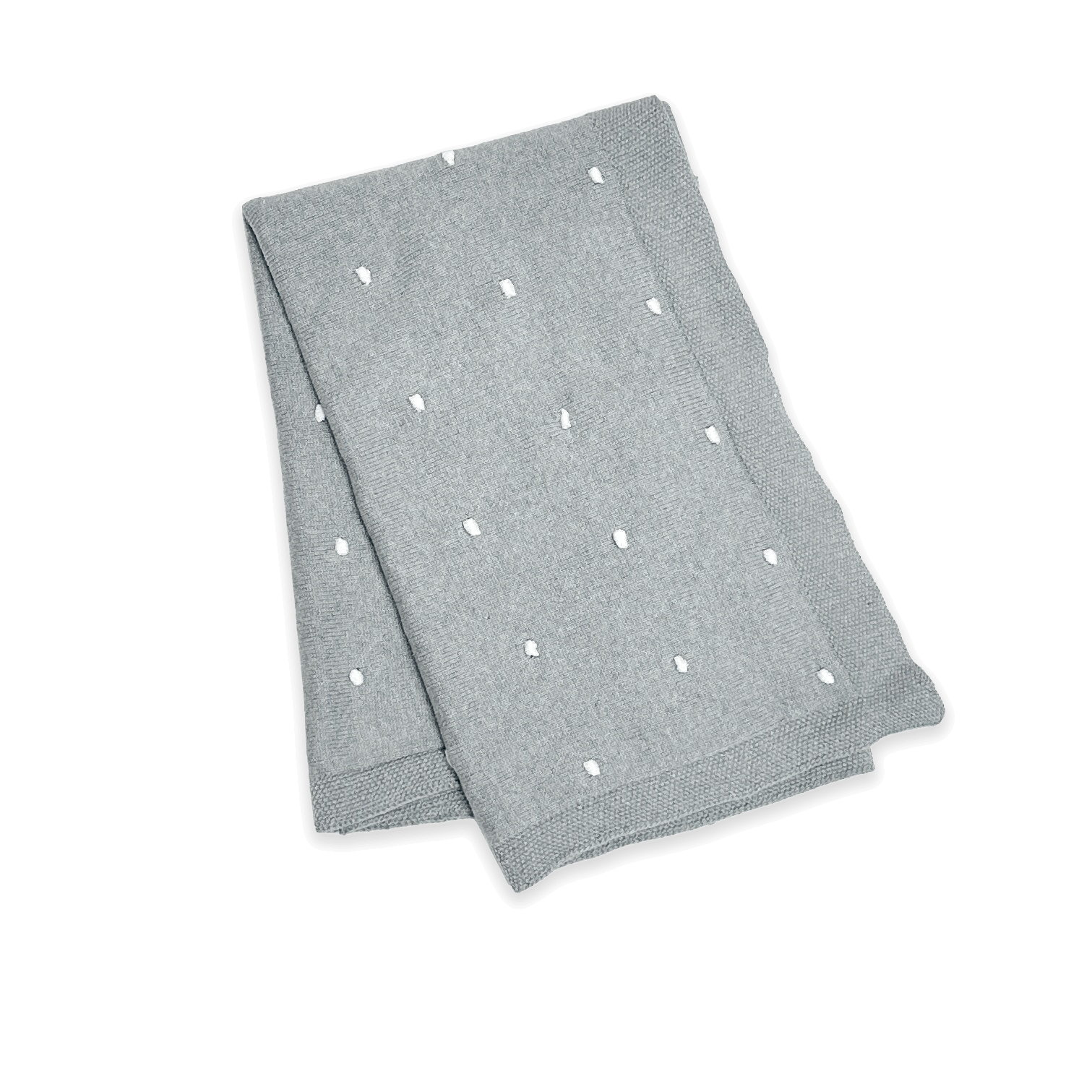 Bobbles - Jacquard Sweater Knit Baby Blanket (Organic Cotton)