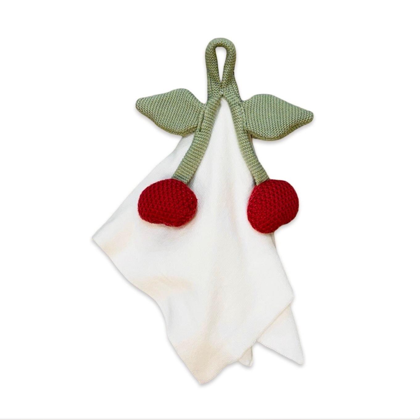 Cherry - Organic Baby Lovey Security Blanket