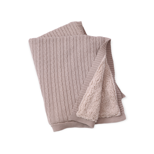 Organic knit top baby blanket