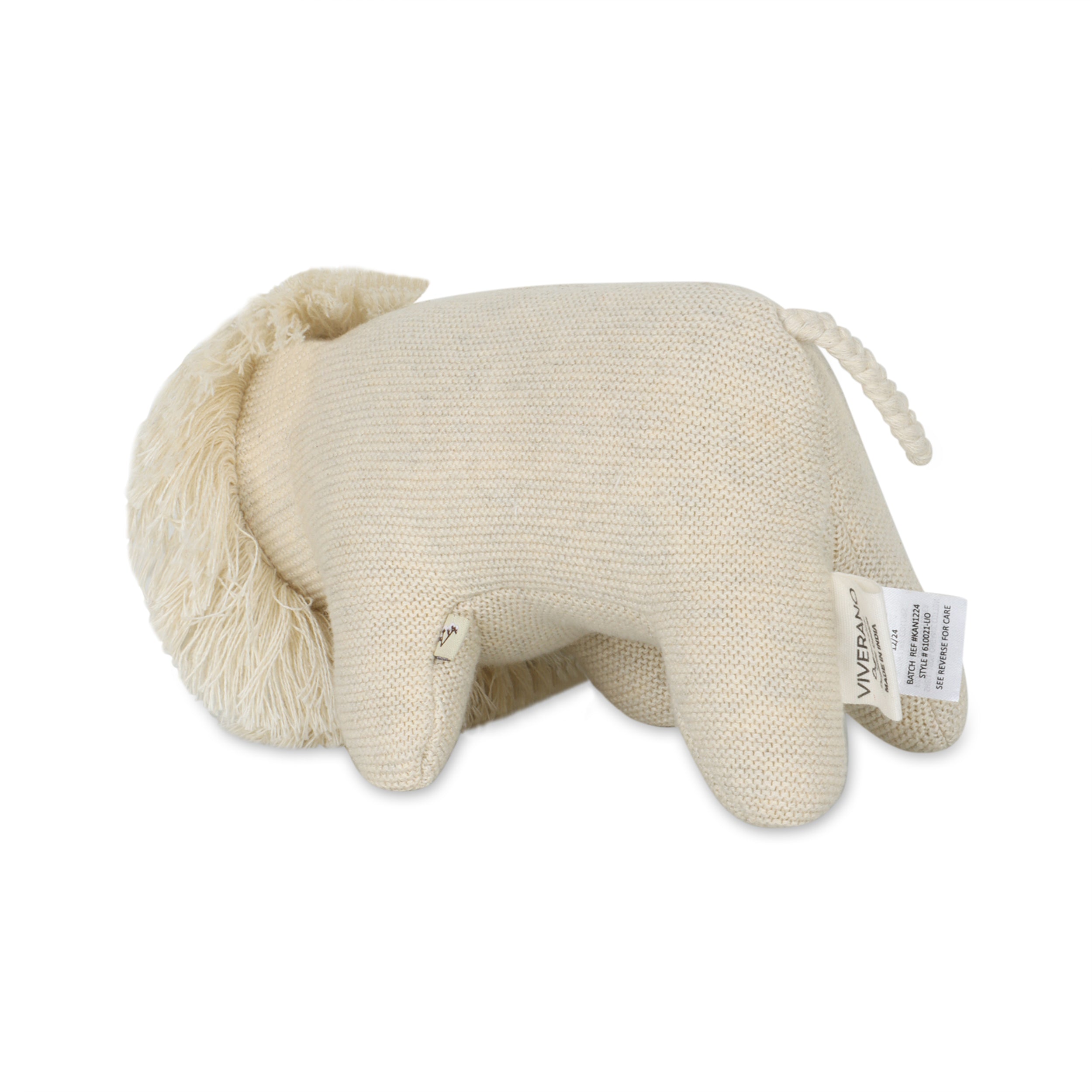 Lion Knit Stuffed Animal Baby Toy (Organic Cotton)