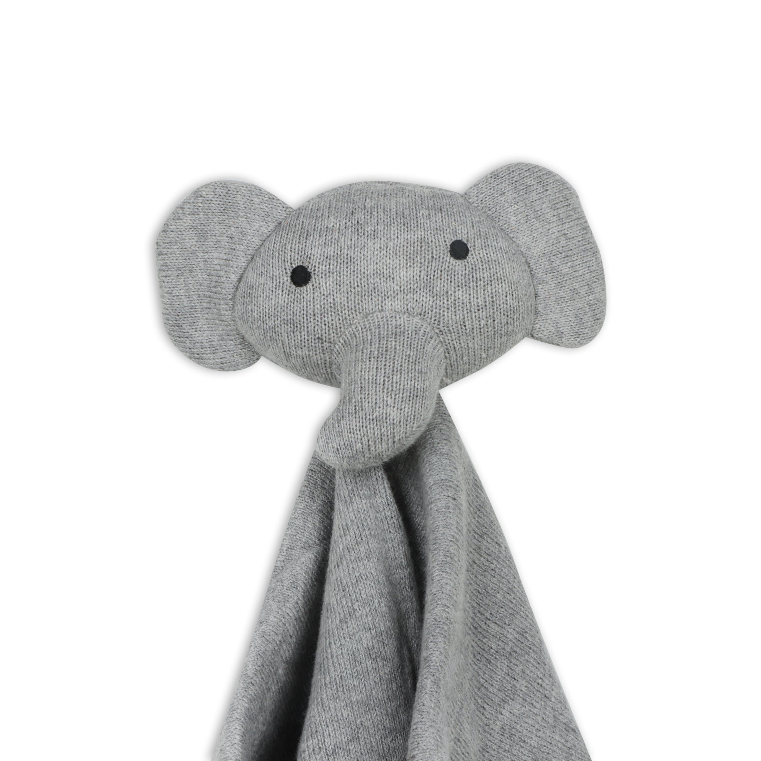 Organic Baby Lovey Security Blanket Cuddle Cloth  - Elephant 