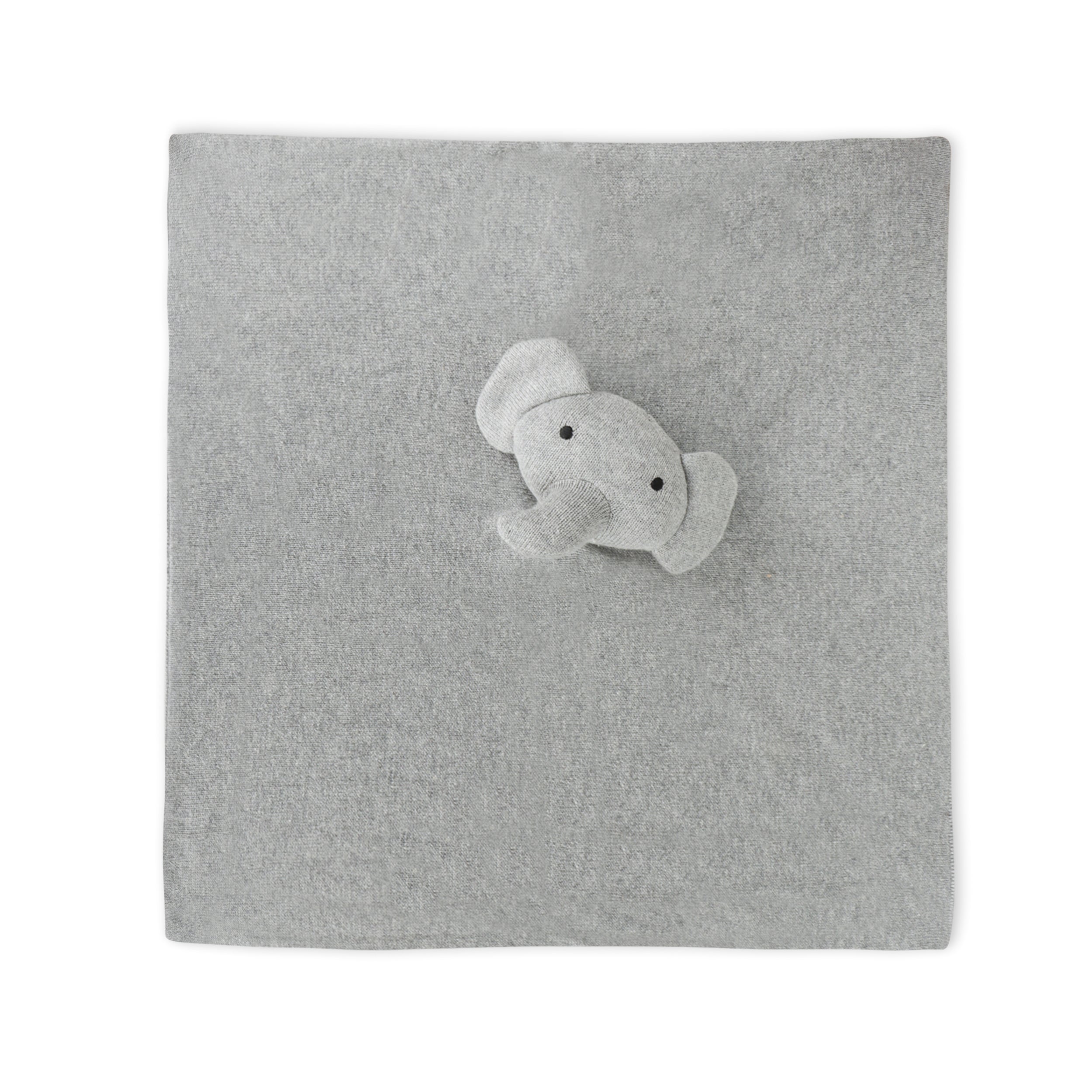 Organic Baby Lovey Security Blanket Cuddle Cloth  - Elephant 