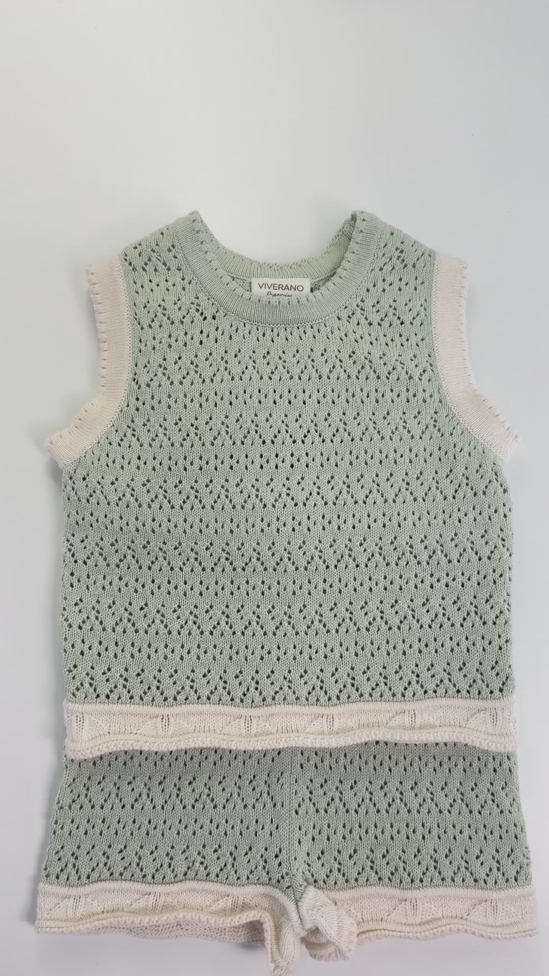 Poppy Textured Baby Tank & Shorts Set (Organic Cotton)