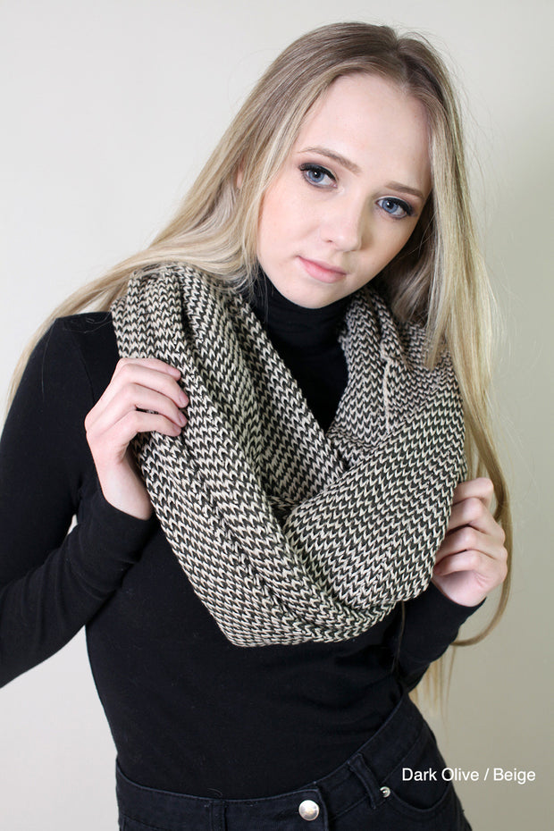Viverano Organic Cotton Soft Knit Infinity Scarf - Eco-friendly Gifts