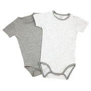 Viverano Venice Stripe Jersey Short Sleeve Organic Cotton Bodysuit for Babies 