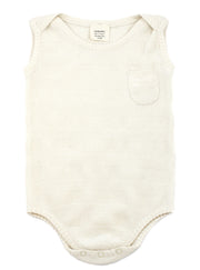 Viverano Organic Cotton Milan Knit Sleeveless Baby Romper Onesie Bodysuit