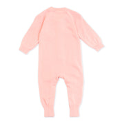 Viverano Milan Soft Organic Knit Pink Coverall Onesie for Baby Girl - Baby Shower Gifts
