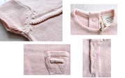 Viverano Milan Organic Cotton Knit Sweater Dress Top for Baby Girls