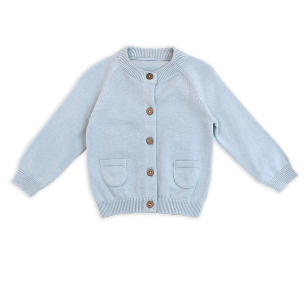 Milan Pastel Button Cardigan Sweater Knit (Organic Cotton)- 4 Colors