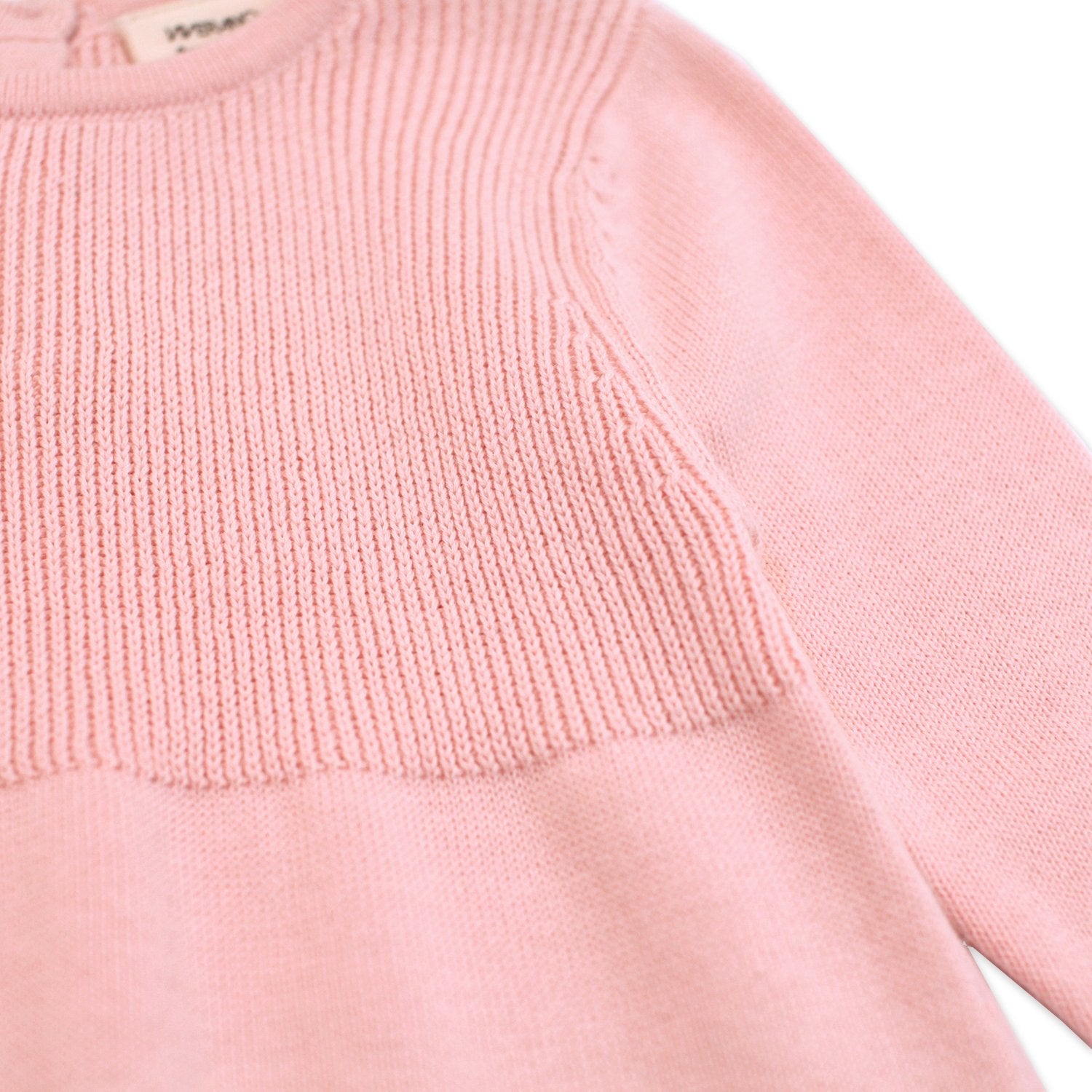 Viverano Milan Knit Organic Cotton Long Sleeve A-Line Dress for Baby Girl 