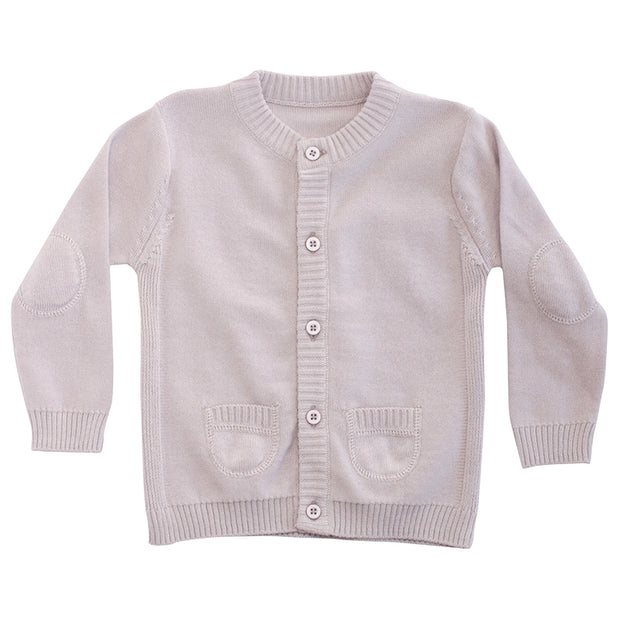 Viverano Organic Cotton Knit Button Cardigan Sweater for Babies