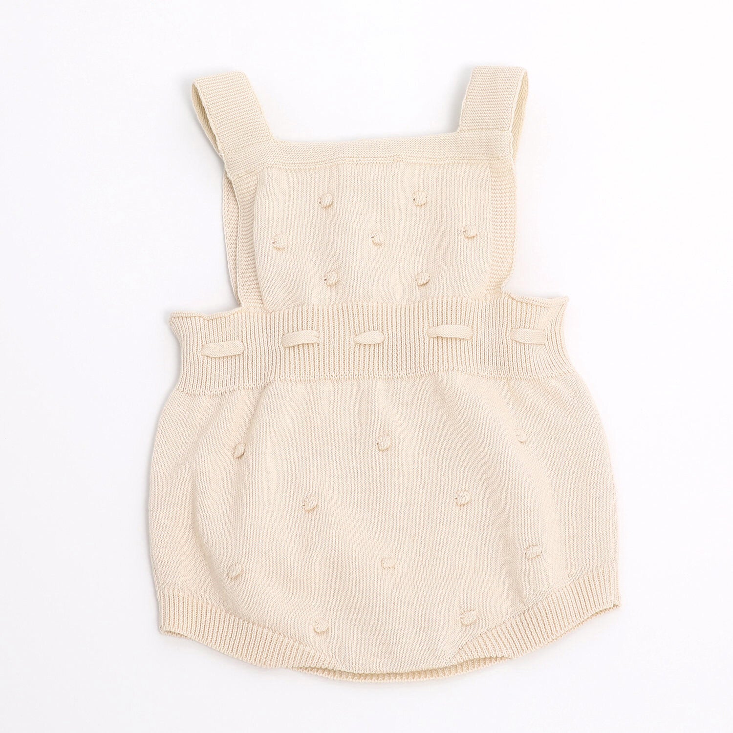 Milan Knit Bobble & Tie Short Romper
