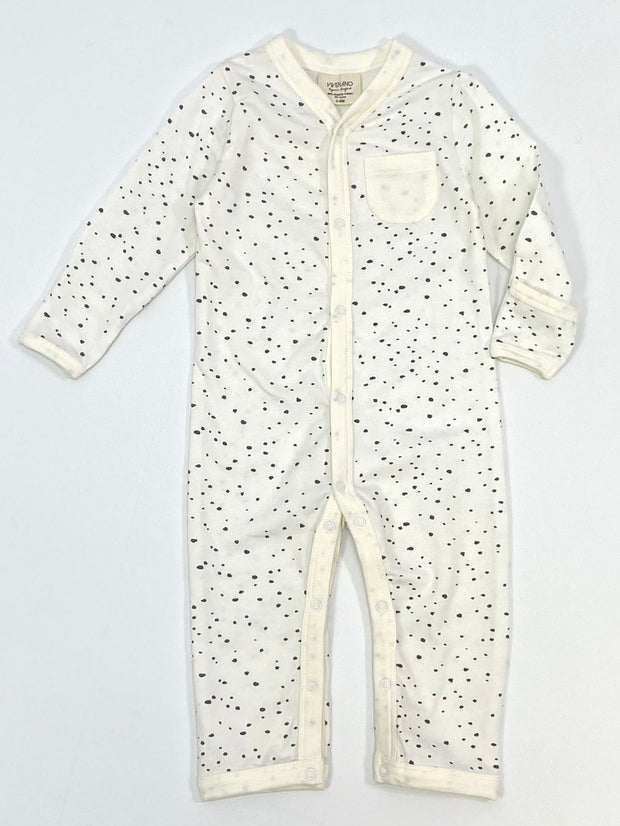Viverano Florence Pebble Dot Organic Cotton Coverall Romper for Babies