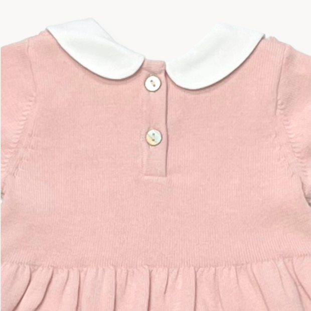 Milan Peter Pan Tulip Knit Baby Sweater Dress (Organic)