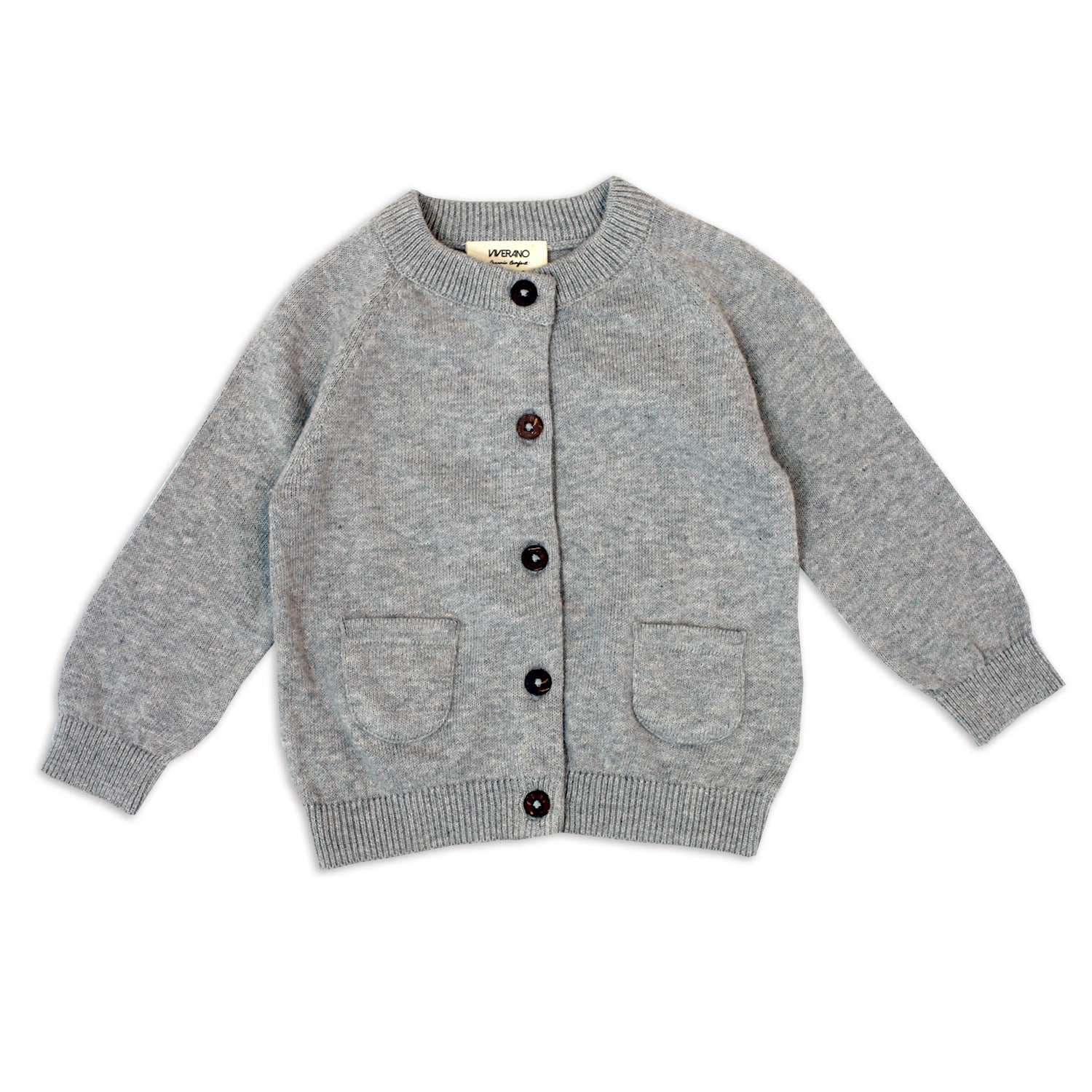 Marseille Organic Cotton Knit Button Cardigan for Babies- Viverano