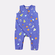Space Dream Sleeveless Kangaroo Pocket Jumpsuit Romper