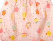 Organic Cotton Muslin Cap Sleeve Dress with Bloomer Set for Baby Girl - Veggie Salad