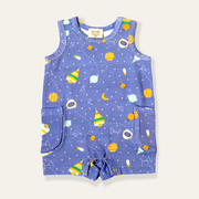 Space Dream Side Pocket Shortie Romper