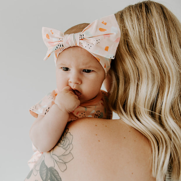 Florence Bloom Baby Girl Bow Headband (Organic Cotton)