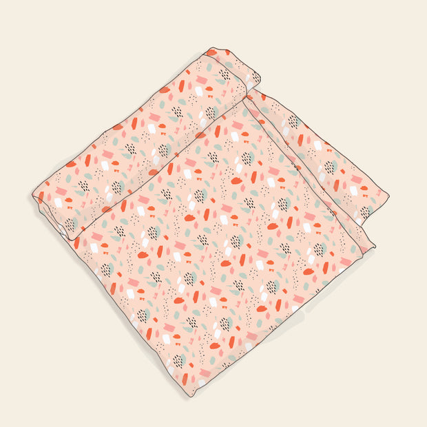 Florence Bloom Baby Swaddle Blanket (Organic Muslin) - Viverano