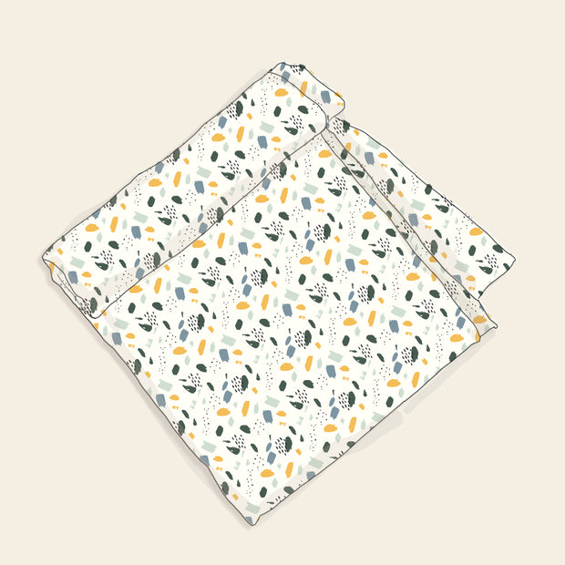 Florence Bloom Baby Swaddle Blanket (Organic Muslin) - Viverano