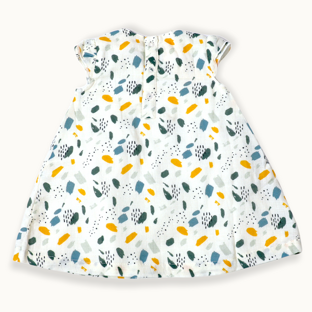 Florence Bloom Cap Sleeve Dress + Bloomer Set (Organic Muslin)