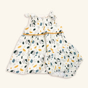 Florence Bloom Shoulder Knot Dress+Bloomer SET (Organic Cotton)