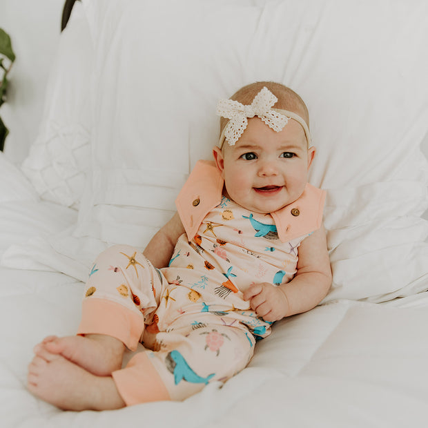 Bora Bora Bbay Girl Sleeveless Playsuit Romper (Organic Cotton) - Viverano