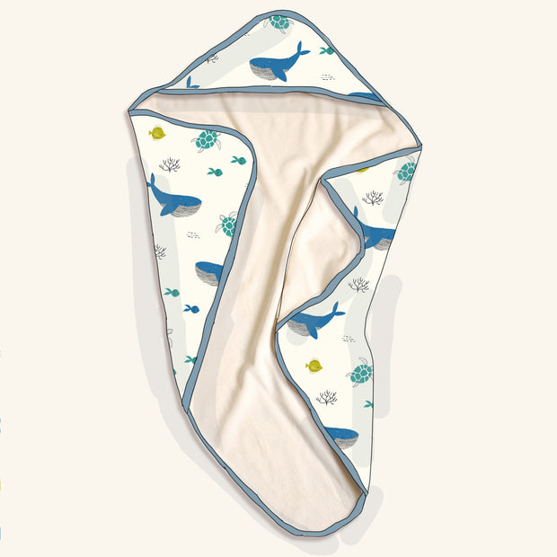 Bora Bora Reversible Baby Hooded Towel (Organic Cotton)