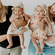 Bora Bora Ruffled Front Dress for Baby Girls (Organic Muslin) - Viverano