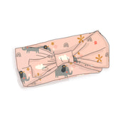 Organic Cotton Elephant Bow Knot Baby Girl Headband - Viverano