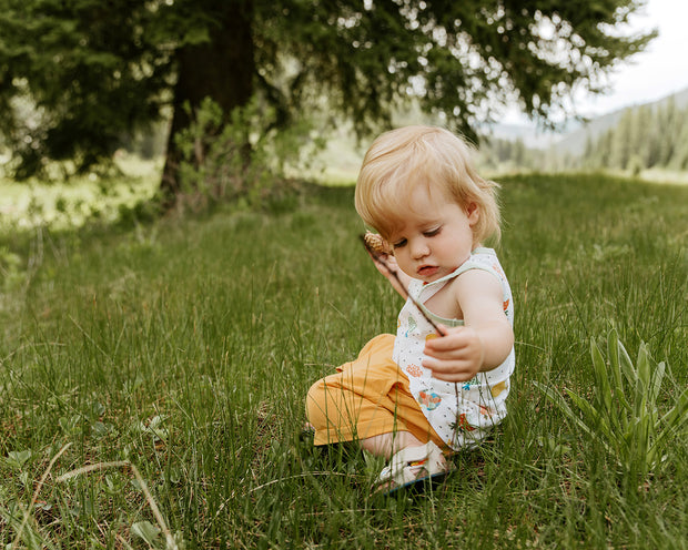 Organic Cotton Sleeveless Tee + Shorts Set - Veggie Salad by Viverano