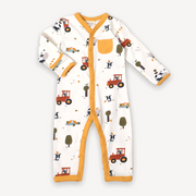 Organic Farm Jumpsuit Romper for Babies by Viverano