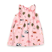 Organic Farm Ruffle Dress for Baby Girl by Viverano