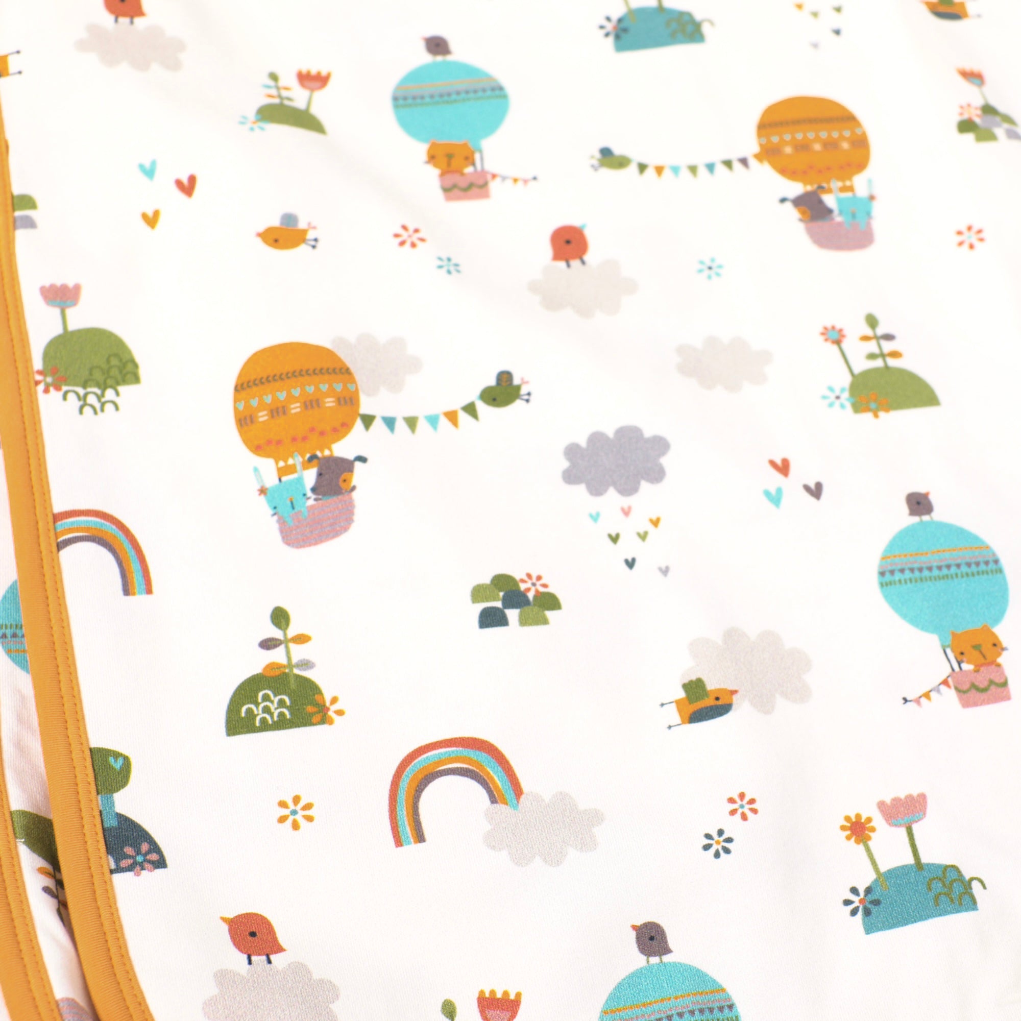 Organic Cotton Balloon Reversible Baby Blanket - Viverano