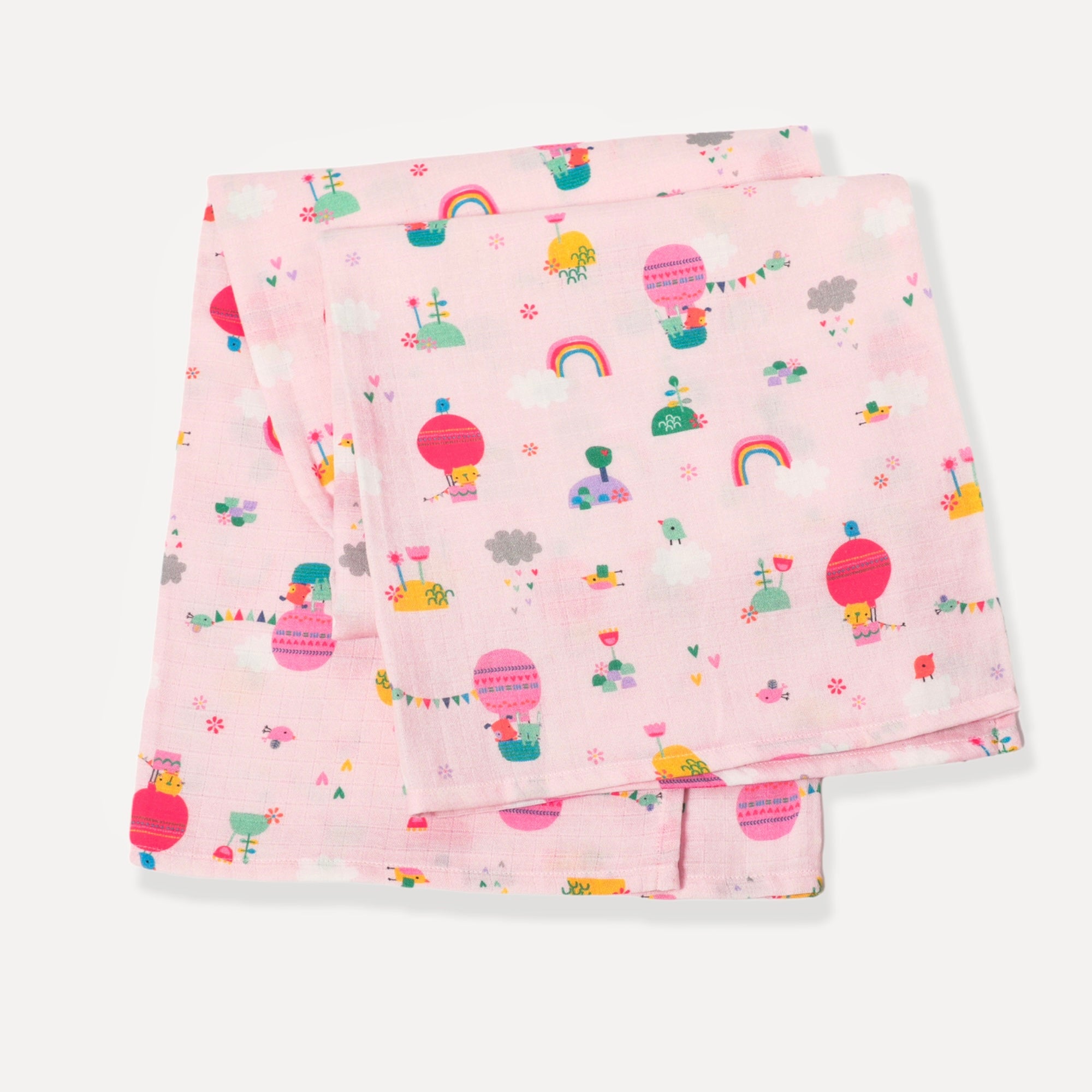 Organic Muslin Balloon Baby Swaddle Blanket - Viverano