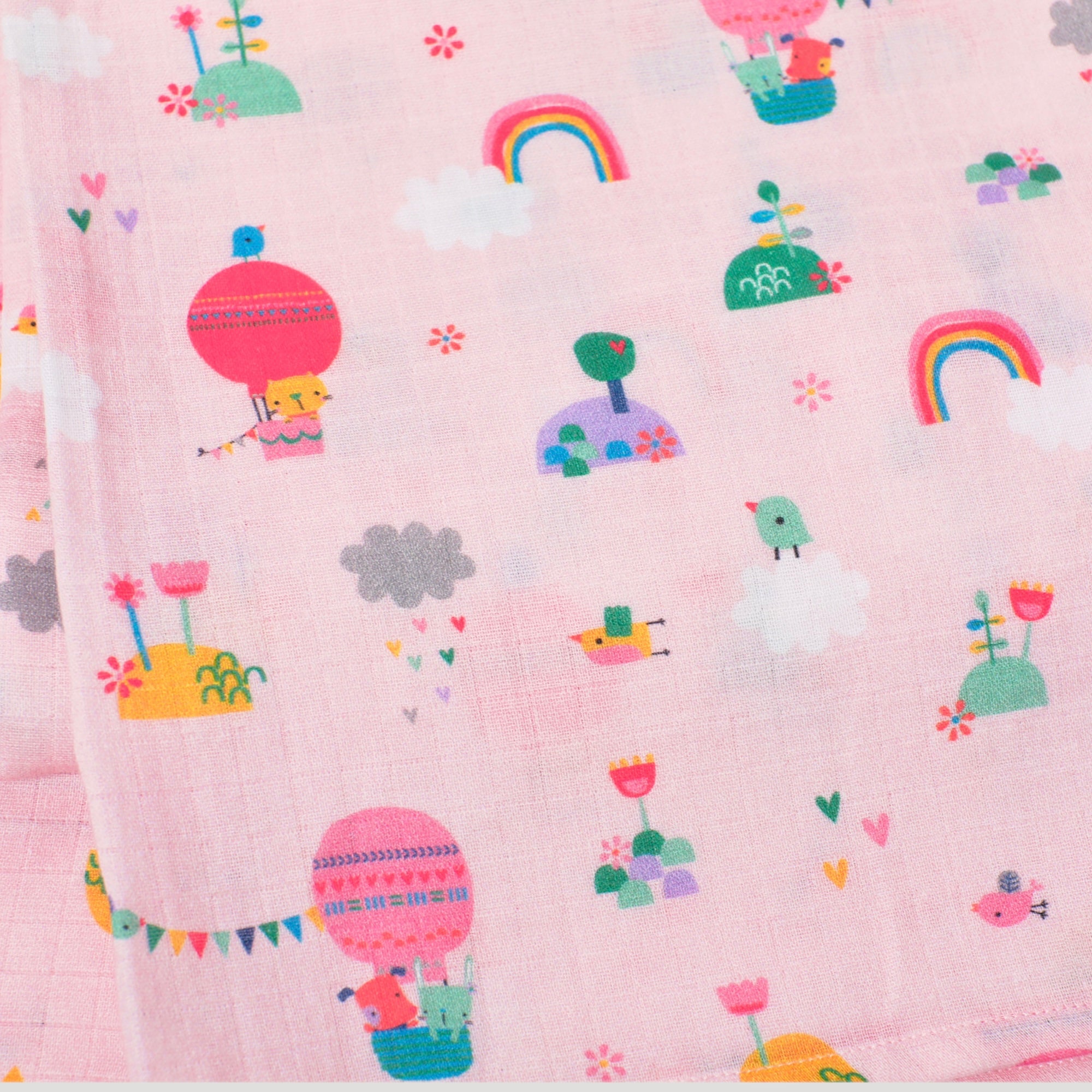 Organic Muslin Balloon Baby Swaddle Blanket - Viverano