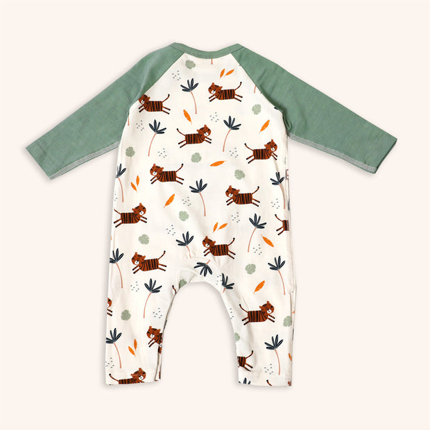 Tiger Kangaroo Pocket Jumpsuit (Organic Cotton)