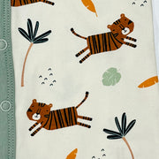 Tiger Button Front Short Romper (Organic Jersey)