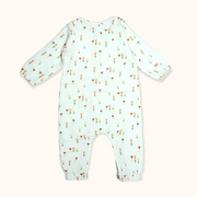 Wildflowers Classic Button Baby Jumpsuit (Organic Muslin)