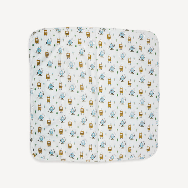 Ice Cream Robots Reversible Baby Blanket (Organic Jersey)
