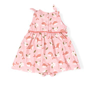 Gardenia Whale Shoulder Tie Baby Girl Dress & Bloomer (Organic) by Viverano