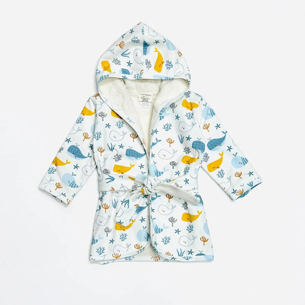 Ocean Baby Hooded Bathrobe (Organic Cotton)