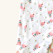 Bunny Reversible Baby Blanket (Organic Jersey)
