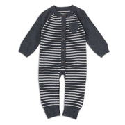 Milan Organic Cotton Heather Knit Classic Coverall for Babies by Viverano
