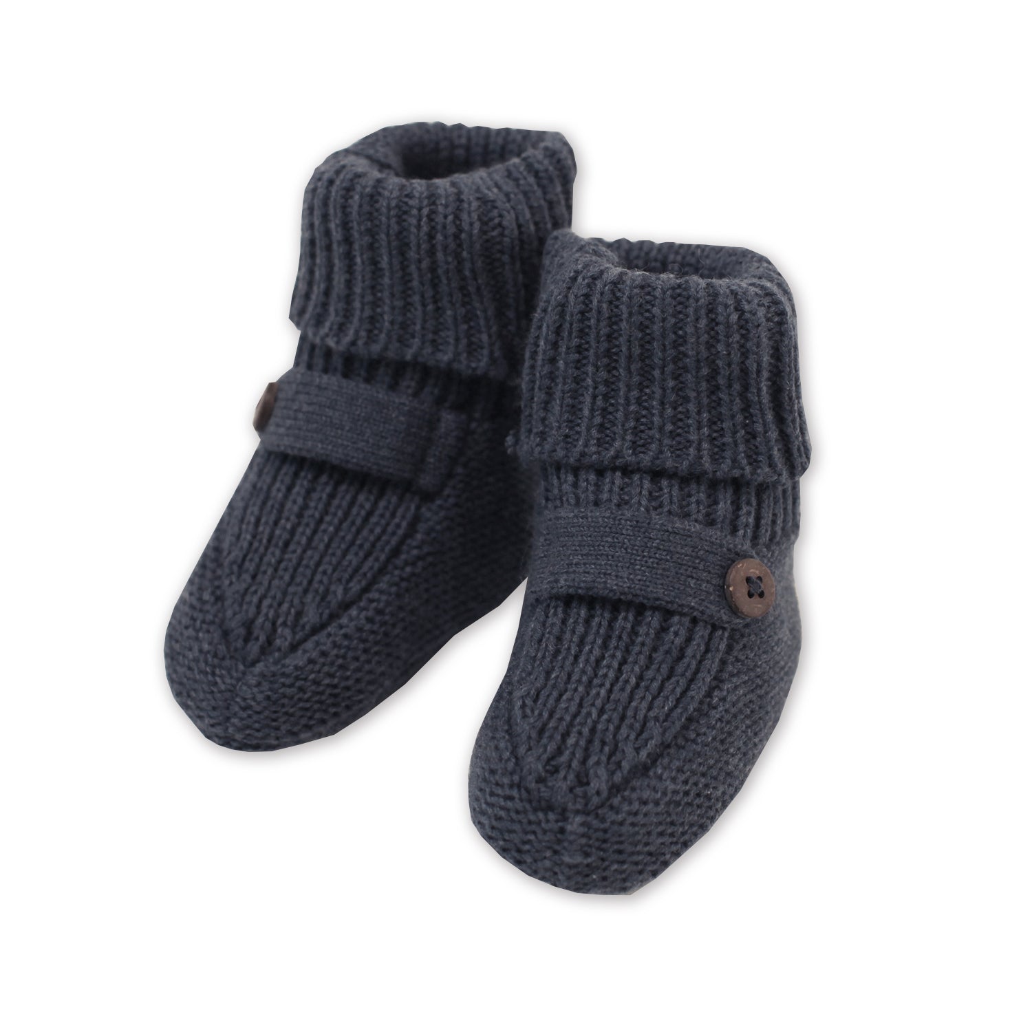 Milan Organic Cotton Heather Knit Newborn Bootie for Babies by Viverano